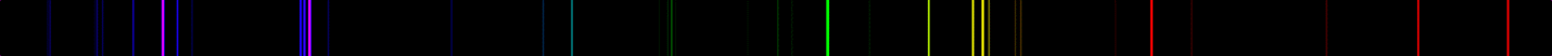 Atomic Spectra for Mercury